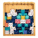 Drewniane Puzzle Kotki Układanka Edukacyjna Ramka Woreczek 62 el. LEAN Toys