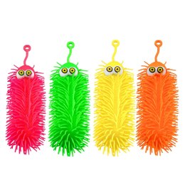 Gniotek Sensoryczny Do Odbijania Ściskania Stworek Z Frędzlami Świecący LED LEAN TOYS