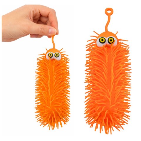 Gniotek Sensoryczny Do Odbijania Ściskania Stworek Z Frędzlami Świecący LED LEAN TOYS