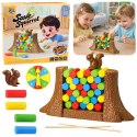 Gra Zręcznościowa Rodzinna Edukacyjna Ratuj Wiewiórkę Tarcza Losująca LEAN Toys