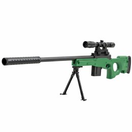 Karabin Snajperski Na Kulki Hydrożelowe Luneta Tłumik Dwójnóg LEAN Toys