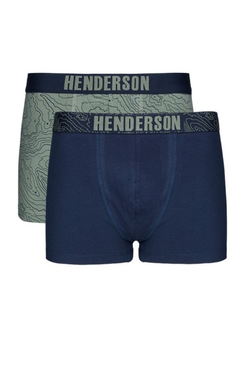 Komplet Bokserki Męskie Model Lap 43385 2pack Navy/Green - Henderson Henderson