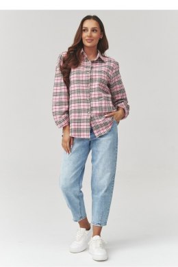 Koszula Damska Model C35 Wzór 1 - Makadamia Makadamia