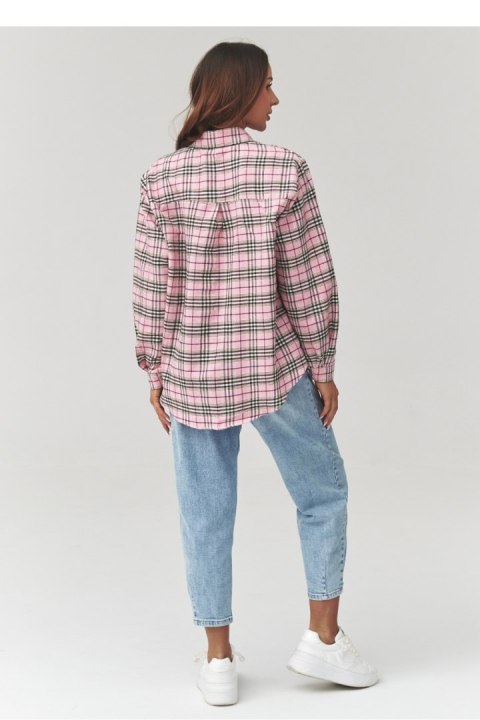 Koszula Damska Model C35 Wzór 1 - Makadamia Makadamia