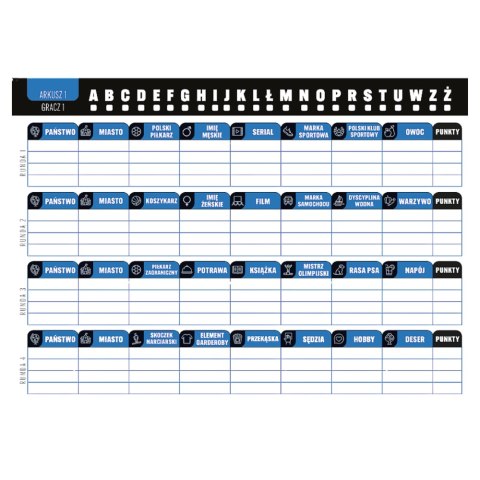 Kultowa Gra Towarzyska Państwa-Miasta Sport Trefl 30067 Trefl Gry