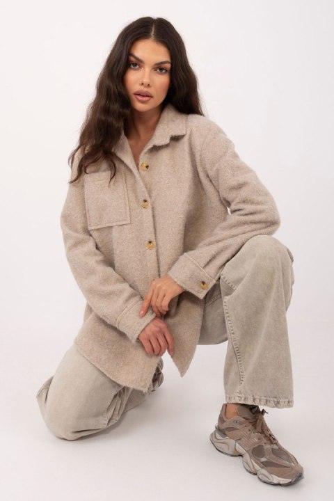 Kurtka Damska Model IT-KR-22292.01 Beige - Rue Paris Rue Paris