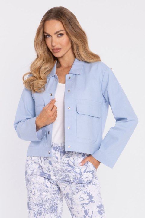 Kurtka Damska Model MOE909 Błękit - Moe Moe