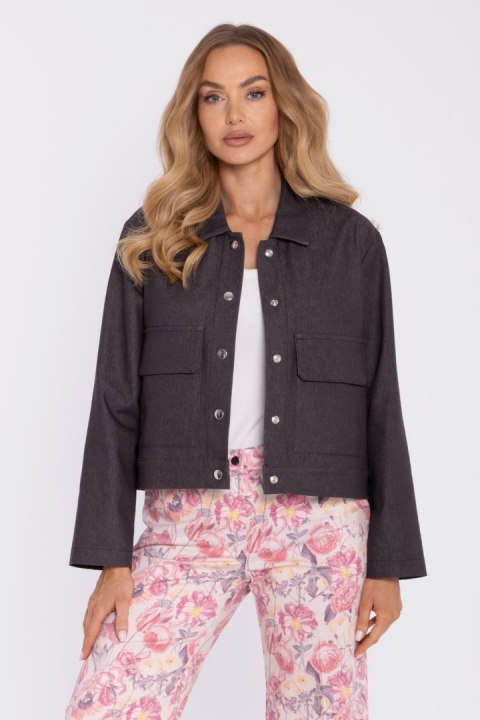 Kurtka Damska Model MOE909 Grafit - Moe Moe