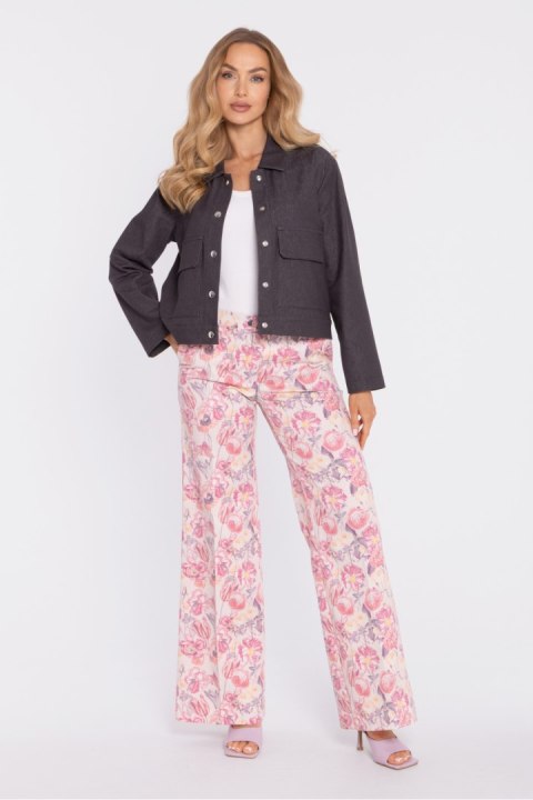 Kurtka Damska Model MOE909 Grafit - Moe Moe