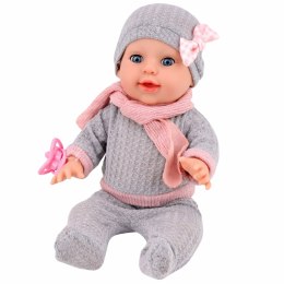 Lalka Bobas Siusiająca Akcesoria Pielęgnacyjne Butelka Nocnik 35 cm LEAN Toys