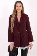 Marynarka Model IT-MA-FL9916-2.12P Bordo - Italy Moda Italy Moda