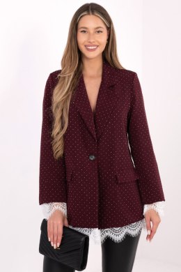 Marynarka Model IT-MA-FL9916-2.12P Bordo - Italy Moda Italy Moda