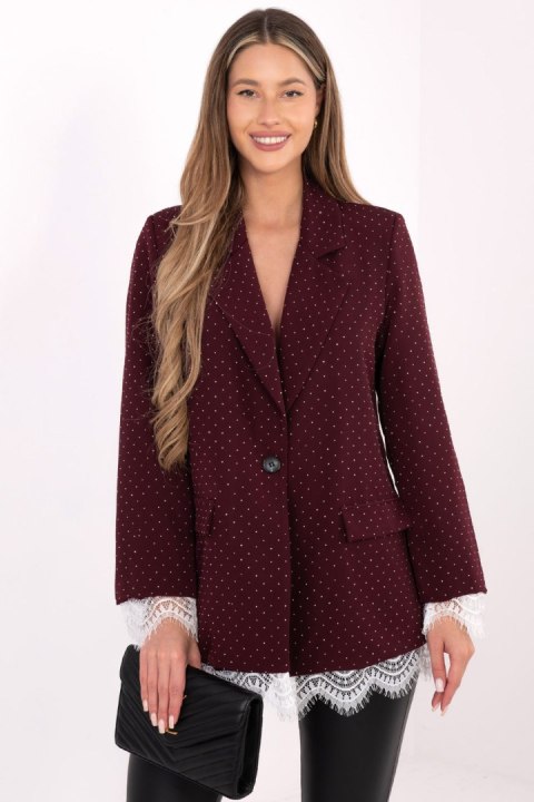 Marynarka Model IT-MA-FL9916-2.12P Bordo - Italy Moda Italy Moda