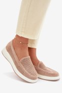 Mokasyny Model Sergio Leone MK097H Beige - Step in style Step in style