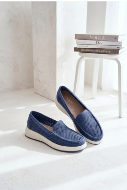 Mokasyny Model Sergio Leone MK097H Blue - Step in style Step in style