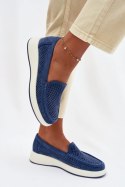 Mokasyny Model Sergio Leone MK097H Blue - Step in style Step in style