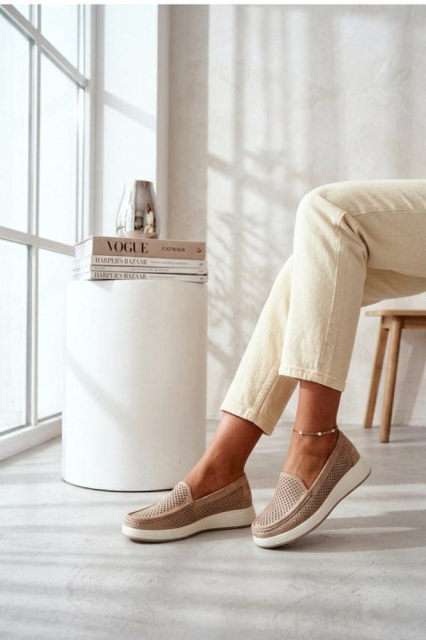 Mokasyny Model Sergio Leone MK097H Gold - Step in style Step in style