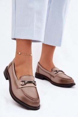 Mokasyny Model Vinceza 39983 Beige - Step in style Step in style