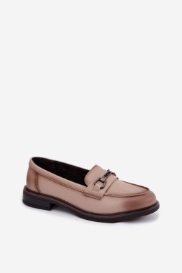 Mokasyny Model Vinceza 39983 Beige - Step in style Step in style