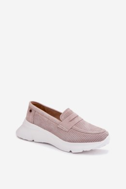 Mokasyny Model Vinceza 79626 Beige - Step in style Step in style