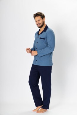 Piżama Męska Model Norbert 670 Jeans/Navy - M-Max M-Max