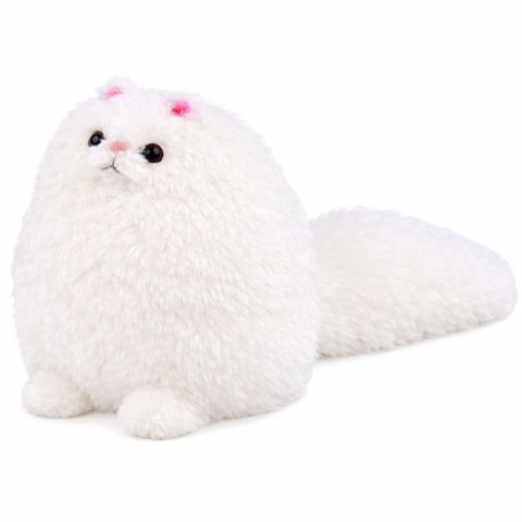Pluszowa Maskotka Przytulanka Duży Kot Z Długim Ogonem Biały 30 x 30 cm LEAN Toys