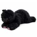 Pluszowa Maskotka Przytulanka Kotek Leżący Czarny 38 cm LEAN Toys