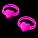 Podwójne Bransoletki Opaski z Sercem Fluorescencyjne Stick Neon Świecące LEAN TOYS