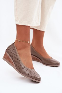 Półbuty Model Vinceza 58629 Dark Beige - Step in style Step in style