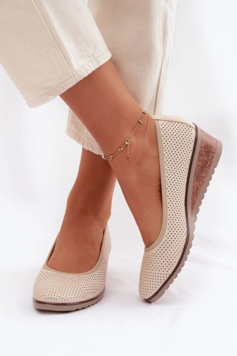 Półbuty Model Vinceza 58629 Light Beige - Step in style Step in style