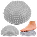 Półkula Sensoryczna Do Masażu Ćwiczeń Równowagi Szara 16 cm LEAN