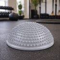 Półkula Sensoryczna Do Masażu Ćwiczeń Równowagi Szara 16 cm LEAN