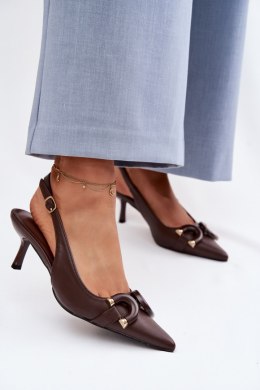 Sandały Model Brienne KL2941 Czekolada - Step in style Step in style