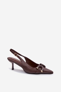 Sandały Model Brienne KL2941 Czekolada - Step in style Step in style