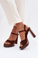 Sandały Model Gralisse P-1497 Czekolada - Step in style Step in style