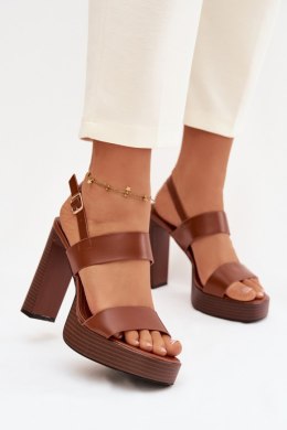 Sandały Model Hanelia P-1496 Camel - Step in style Step in style