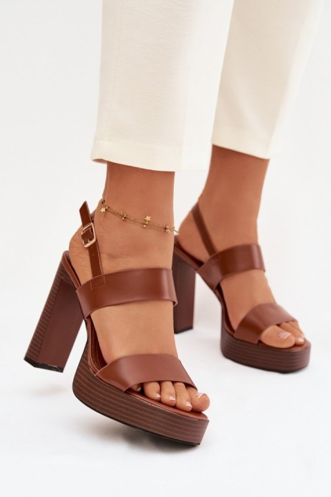 Sandały Model Hanelia P-1496 Camel - Step in style Step in style