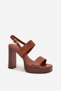 Sandały Model Hanelia P-1496 Camel - Step in style Step in style
