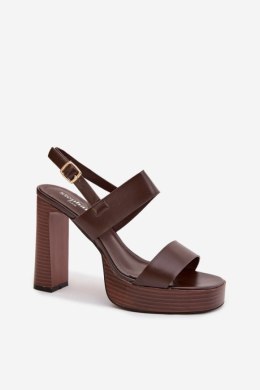 Sandały Model Hanelia P-1496 Czekolada - Step in style Step in style