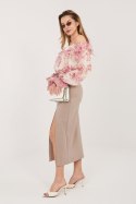 Spódnica Model IT-SD-FL7393-1.16 Dark Beige - Rue Paris Rue Paris