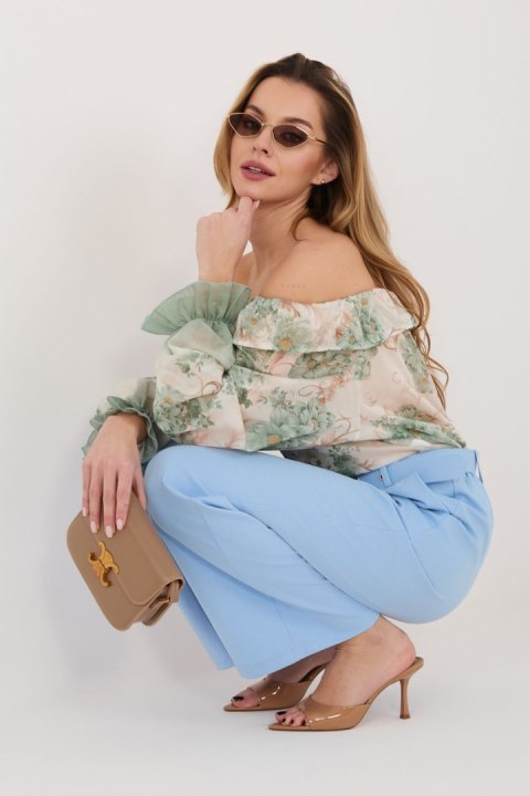 Spodnie Damskie Model IT-SP-FL8252-1.90 Light Blue - Rue Paris Rue Paris