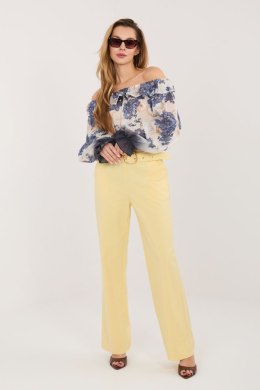 Spodnie Damskie Model IT-SP-FL8252-1.90 Light Yellow - Rue Paris Rue Paris