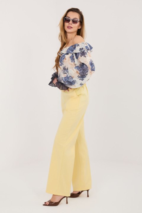 Spodnie Damskie Model IT-SP-FL8252-1.90 Light Yellow - Rue Paris Rue Paris