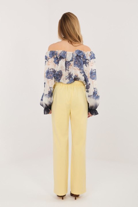 Spodnie Damskie Model IT-SP-FL8252-1.90 Light Yellow - Rue Paris Rue Paris