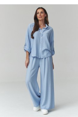 Spodnie Komplet Model C49 Błękit - Makadamia Makadamia