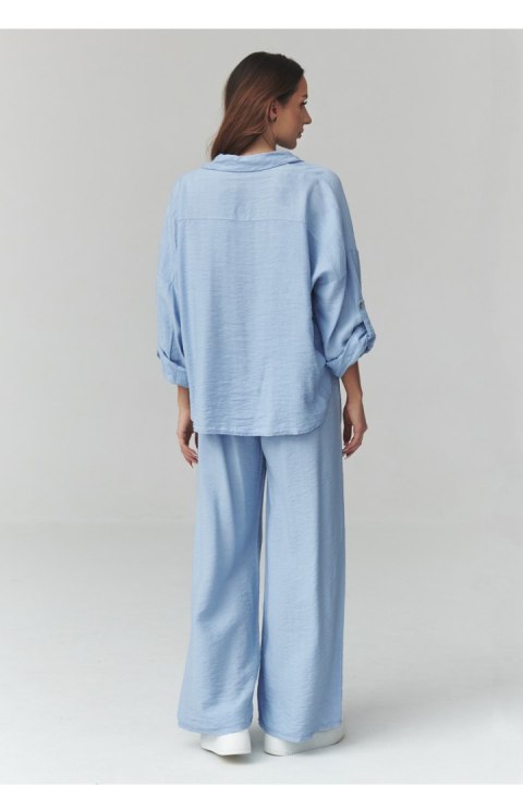 Spodnie Komplet Model C49 Błękit - Makadamia Makadamia