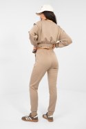 Spodnie Komplet Model IT-KMPL-22239.03 Dark Beige - Rue Paris Rue Paris