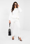 Spodnie Komplet Model IT-KMPL-22239.95 Ecru - Rue Paris Rue Paris