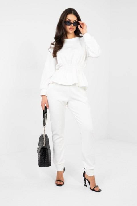 Spodnie Komplet Model IT-KMPL-22239.95 Ecru - Rue Paris Rue Paris