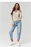 Sweter Damski Model C38 Light Beige - Makadamia Makadamia